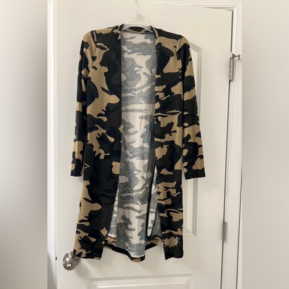 Camo cardigan